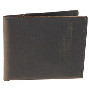 Vagarant Traveler Full Grain Leather Cowhide Leather Slim Credit Card Cash Holder B11 - Engrave Service