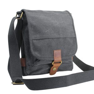 Vagarant Traveler lange Form groß klein Satchel Canvas Umhängetasche C90 - Gravur