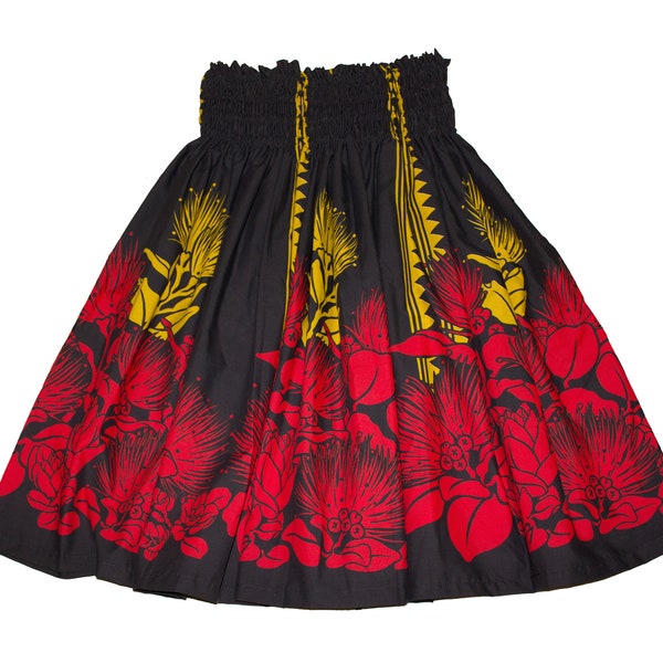 Hawaiian Pa'u Hula Skirts Dress For Women Ohia Flower. Free Shipping in USA