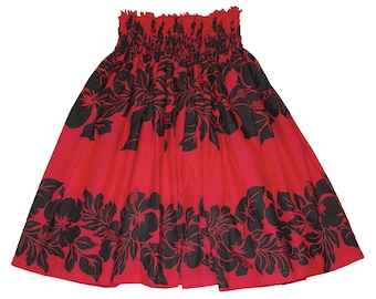 Hawaiian Red Pa'u Hula Skirts Hula dancer dress For Women. Free Shipping in USA