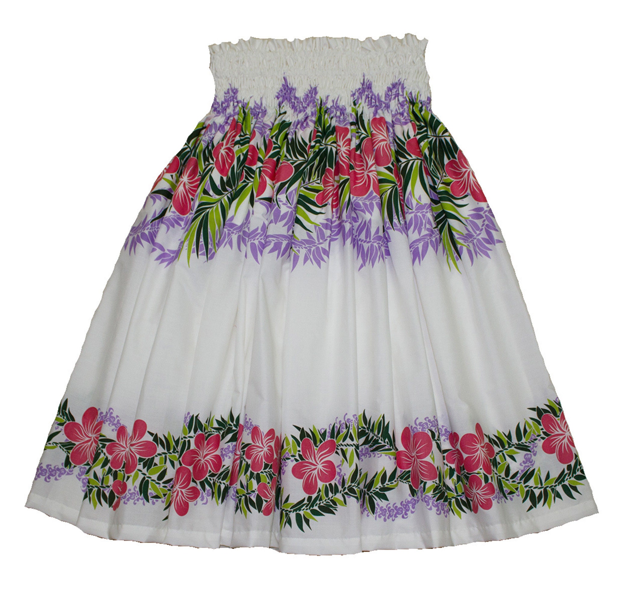 2x Hula Grass Röcke 80cm Mit Blume - Hawaii Party Kostüme Gold