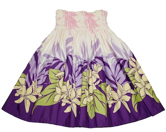 Hawaiian Pa'u Hula Dancer Dress Skirts Hawaii Colorful Flower For Women. Free Shipping in USA