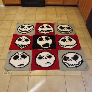 Many Faces of Jack Crochet Graphghan GRID PATTERN ONLY