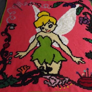 Fairy Tinker Bell Toddler throw GRAPH ONLY - not a finished product