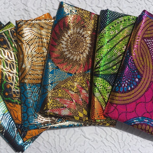 Ankara Metallic Fat Quarter-bundel