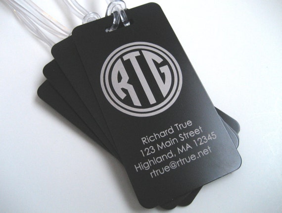 luggage-tag-4-pack-engraved-luggage-tag-gift-for-him-etsy