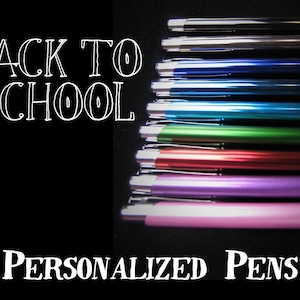 Engraved Pen- Personalized Pen- Back To School- Teacher Gift- First Day of School - Metal Pen - Personalized Gift - Student Pens - Logo Pen