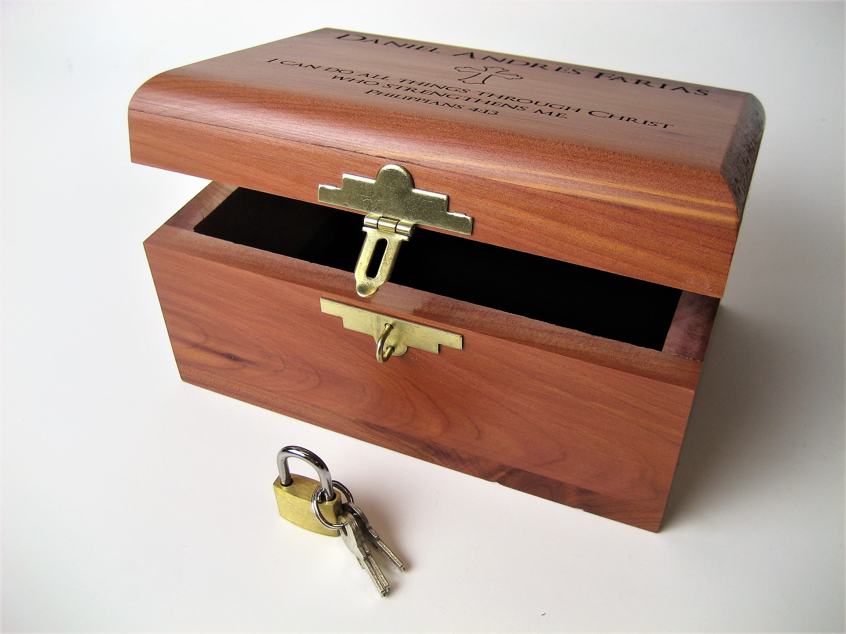Engraved Wood Box with Lock First Communion God Child Gift Etsy
