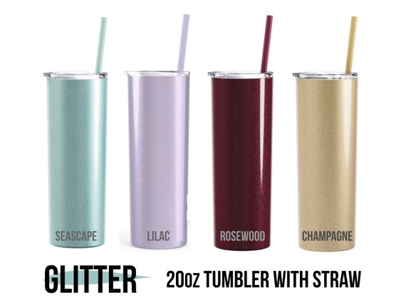 Engraved Glitter Tumbler With Straw, NOT a Cheap Sticker, Personalized  Bridesmaid Cup, Skinny 20 Oz Double Wall Gift for Bachelorette 