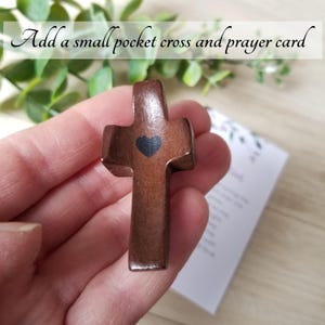 Personalized First Communion Gift, Engraved Wood Prayer Box, Religious Gift for Godchild, Box with Lock and Key, 1st Communion Gift for Boy image 6