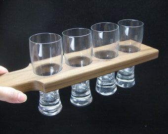 Custom Beer Flight, Personalized Engraved Beer Gift, Beer Paddle and Tasting Glasses, Craft Beer