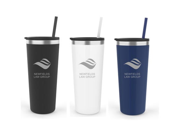 Custom Corporate Gift Engraved Stainless Steel Tumbler With Straw, NOT a  Cheap Sticker, 22oz Double Wall Travel Mug With Your Business Logo - Etsy