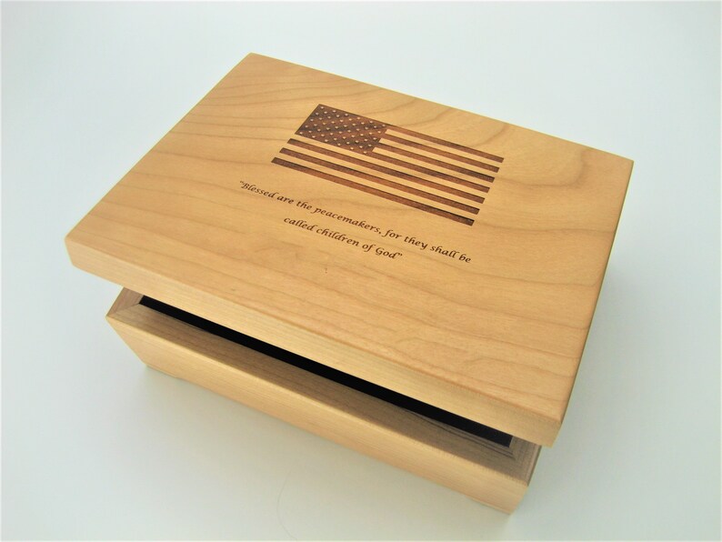 Military Memory Box Veterans Day Gift Marine Corps Keepsake Etsy