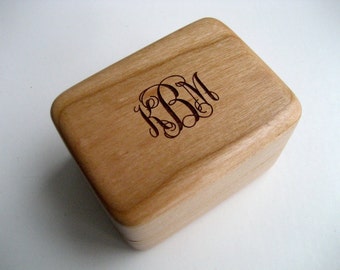 Ring Box - Personalized Wood Box - Custom Ring Box - Engraved Wood Box - Personalized Ring Box - Custom Ring Bearer Box - Wedding Ring Box