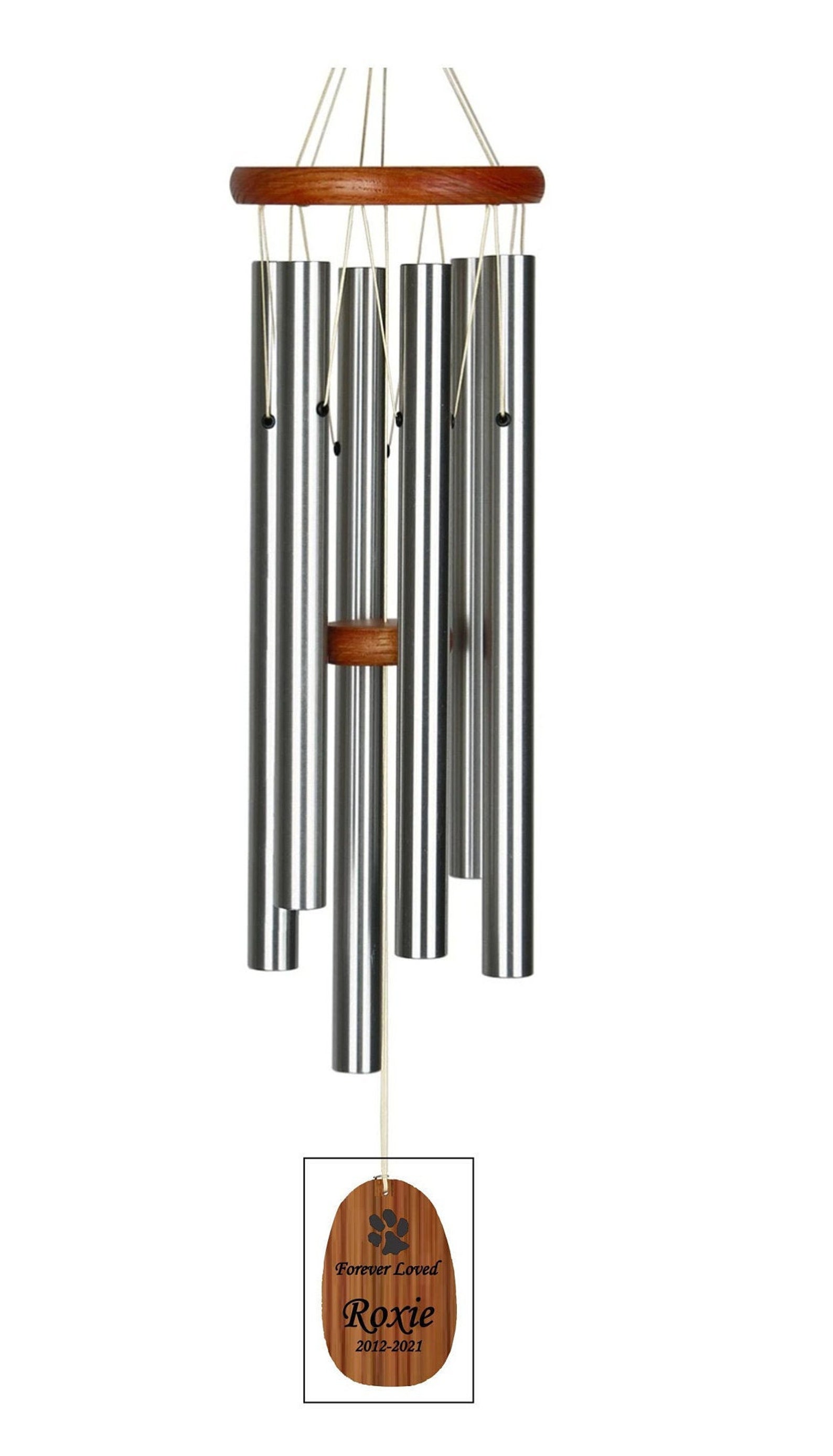 Pet Memorial Wind Chimes Custom Engraved Sympathy Gift In Etsy Nederland