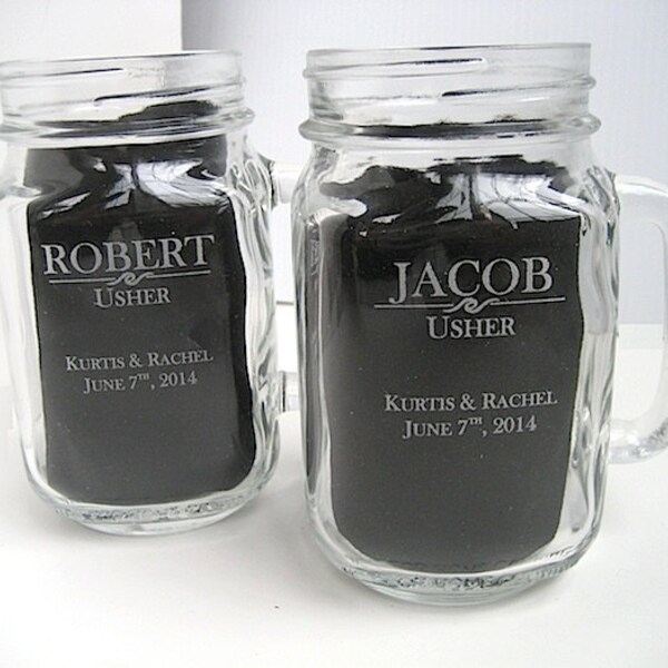 Engraved Mason Jar Etsy