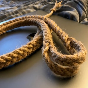 Hand Woven Balearic Sling made from Jute Twine. image 7