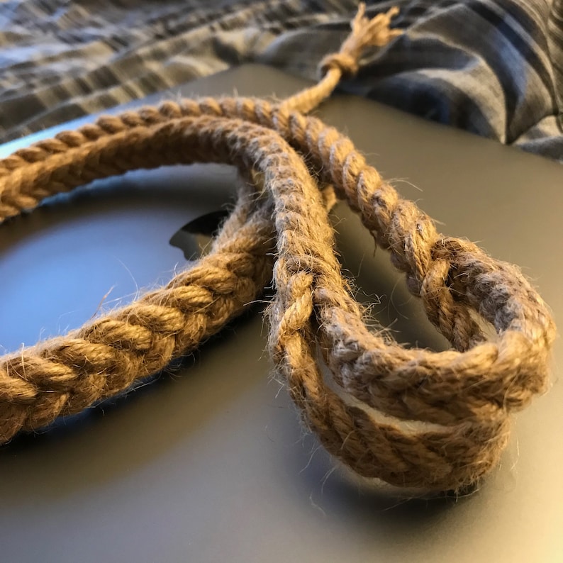 Hand Woven Balearic Sling made from Jute Twine. image 7