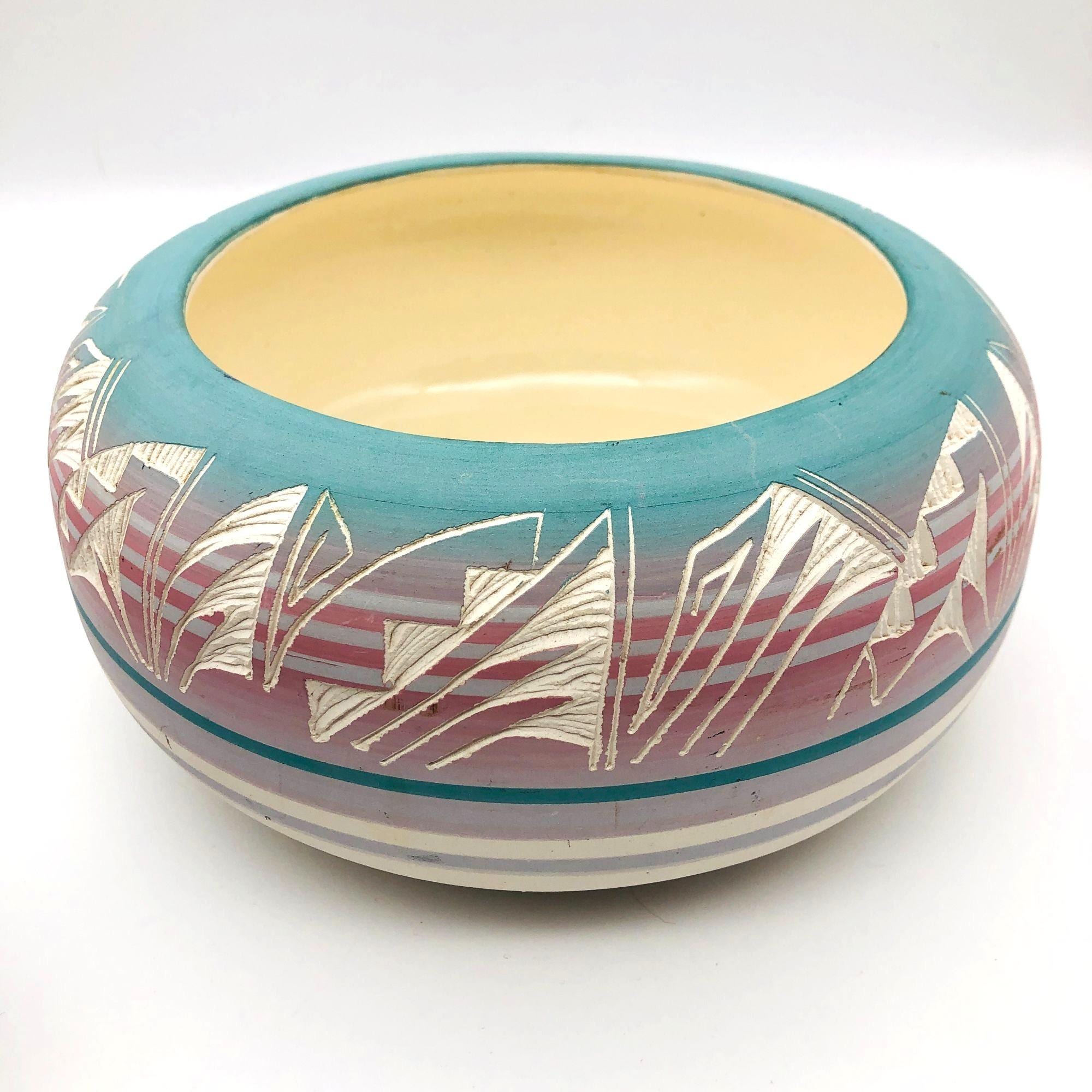 ネイティブアメリカン陶器 ハンドメイド LEFT: ネイティブアメリカン・ポッテリ－（陶器）