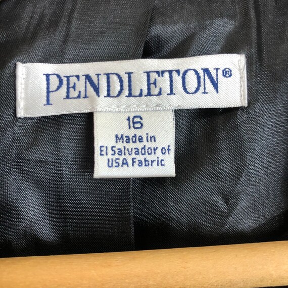 Vtg Pendleton Women's Pinstripe Blazer Size 16 Vi… - image 4
