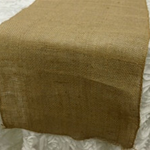 1057 Natural Burlap Table Runner 14 inches wide 72 inches long