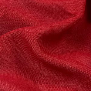 5 yards 59 -60  inch wide Red 11 oz Burlap Roll