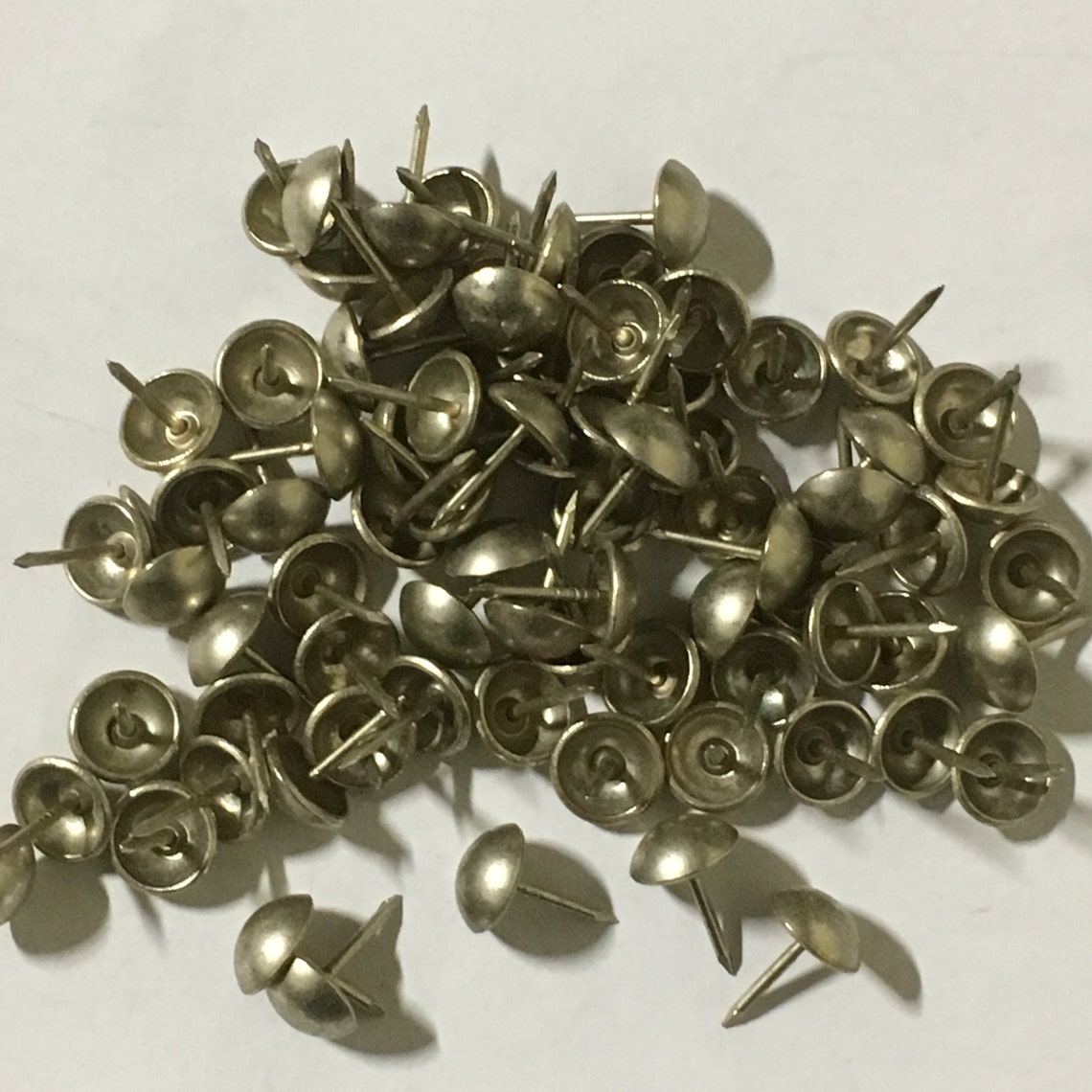 100 ct 7/16 Pewter Finish Decorative Nail Upholstery Etsy
