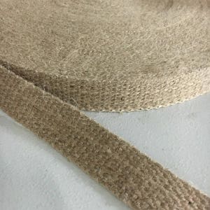 1 inch No Stripe Burlap Webbing 72 yds