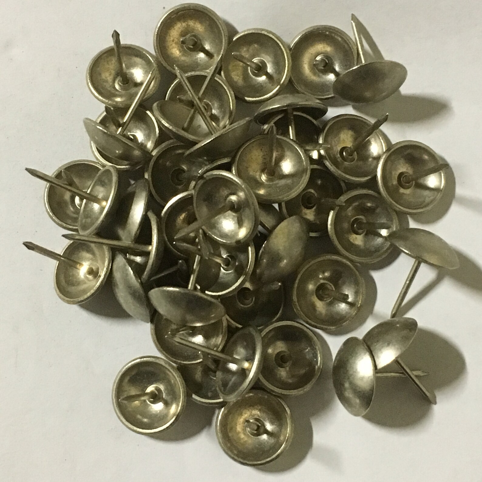 25ct 5/8 Pewter Finish Decorative Nail Upholstery Tacks Etsy