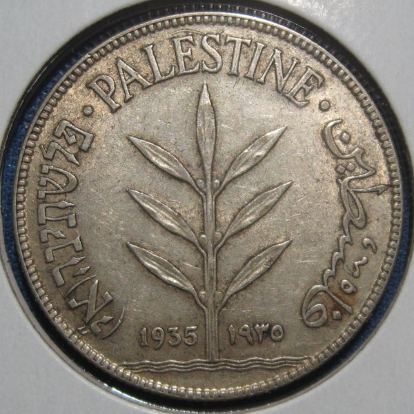 1935 Palestine Silver Coin, Collectible Silver Coin 100 Mils, Silver Coin, Middle East Coin, Silver Historical Coin , Hebrew Arabic Coin
