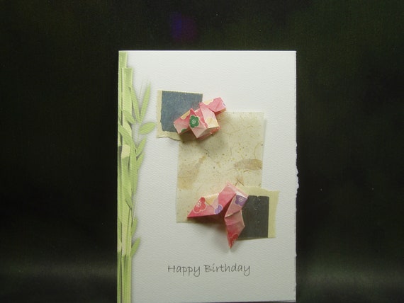 happy birthday card origami card origami shirt origami pants lucky bamboo girl pink origami shirt and pants