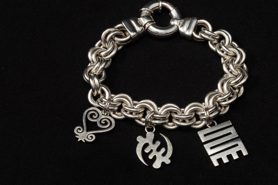 Mmiεnsa Adinkra Charm Bracelet Set Etsy