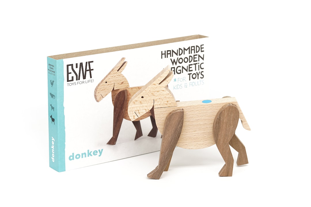 Wooden Donkey Puzzle Gift for Toys Story Etsy