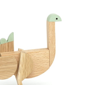 Emu mint color wooden toy gift with magnets image 1