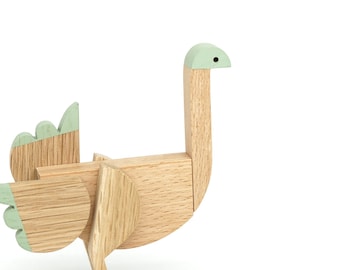 Emu mint color wooden toy gift with magnets