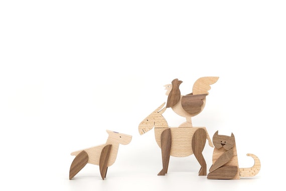 Wooden Cat Funny Toy Gift Animal Magnets Puzzle - Etsy Ireland Wooden Cat Funny Toy Gift Animal Magnets Puzzle - Etsy Ireland