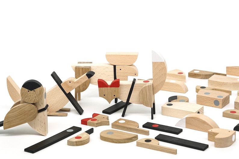 Scandinavische designer speelgoedcollectie Bauhaus-speelgoed afbeelding 1