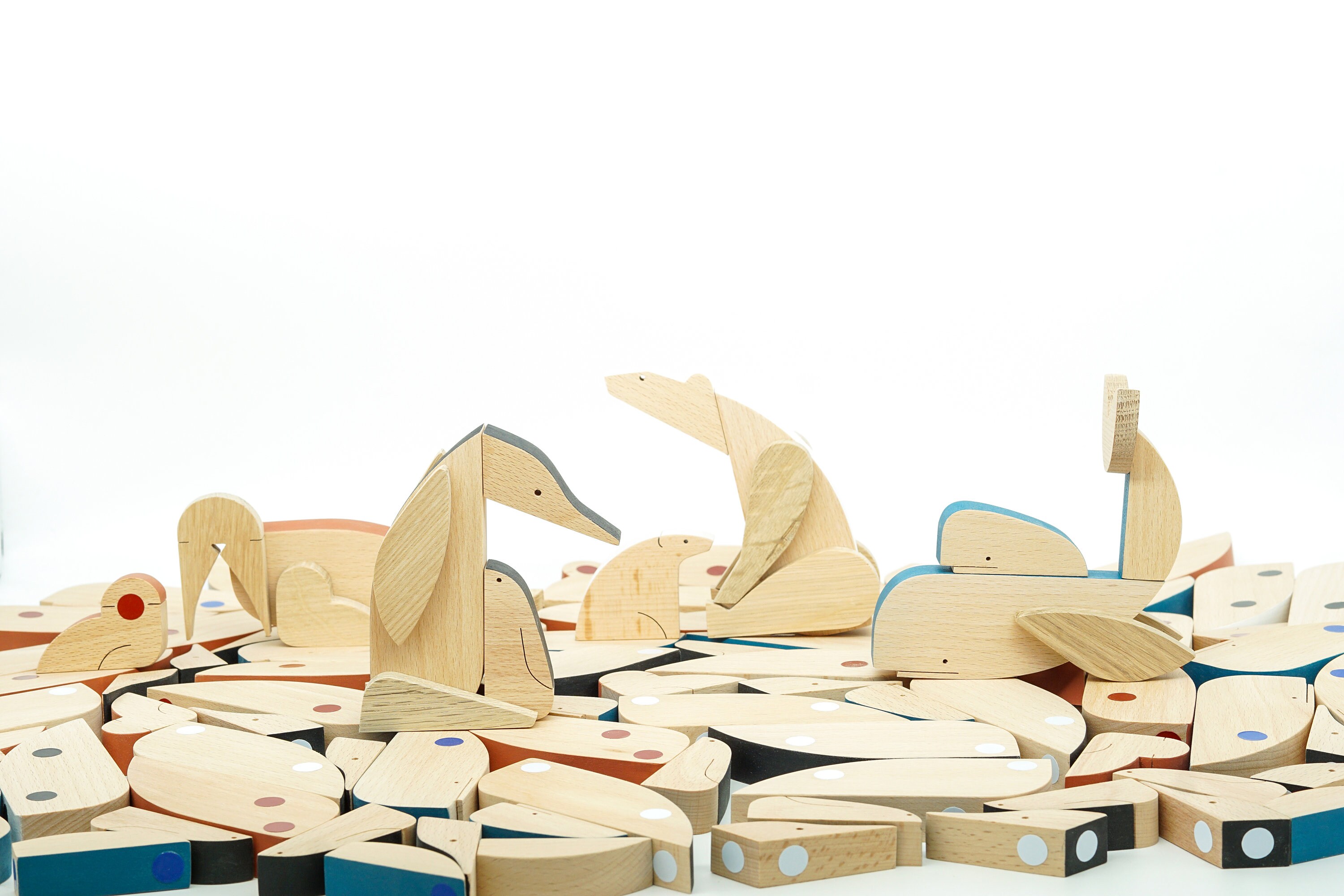 Polar Animals Collection, Arctic Wooden Puzzle, Magnetic Toys - Etsy