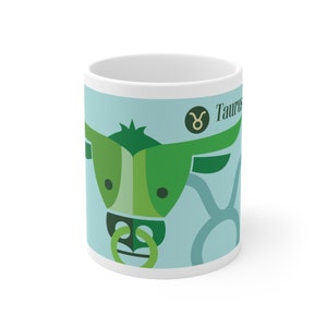 Zodiac Sign Taurus Coffee & Tea Lovers Mug, 11oz, Gift or Favor for her, him, them, teacher, friend, Dad, Mom, Family, Co-Worker, Bridesmaid