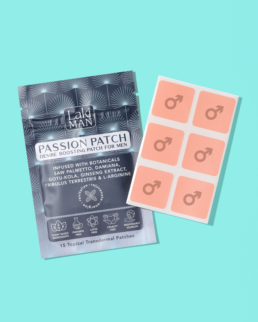 Laki Man Passion Patch - Pack of 15 - Herbal Patches for Men's Vitality ...
