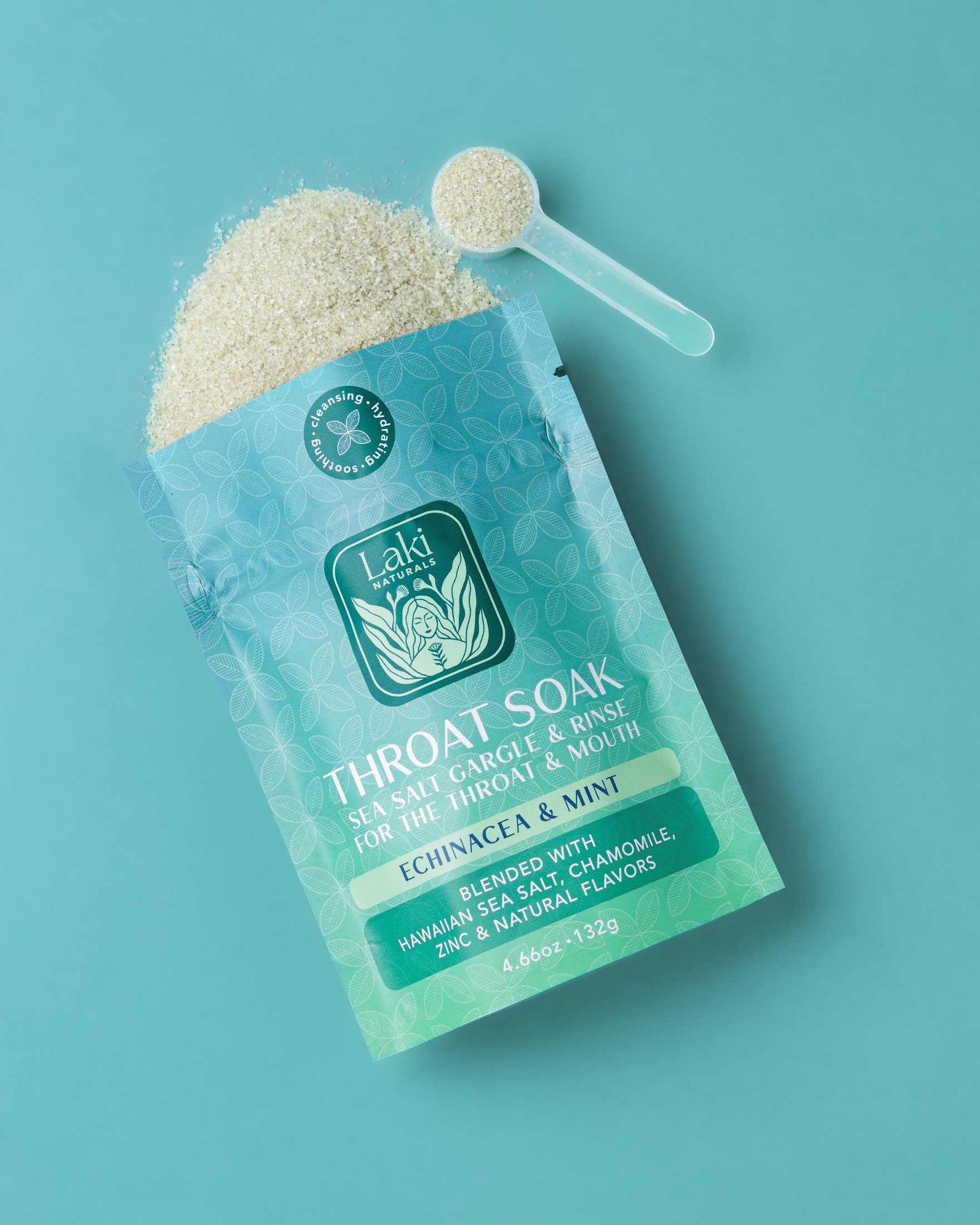 Throat Soak Sea Salt Gargle and Rinse for the Throat and Mouth Helps to