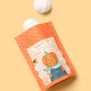 Poppymint Pals Foaming Pumpkin Halloween-badbommen voor peuters