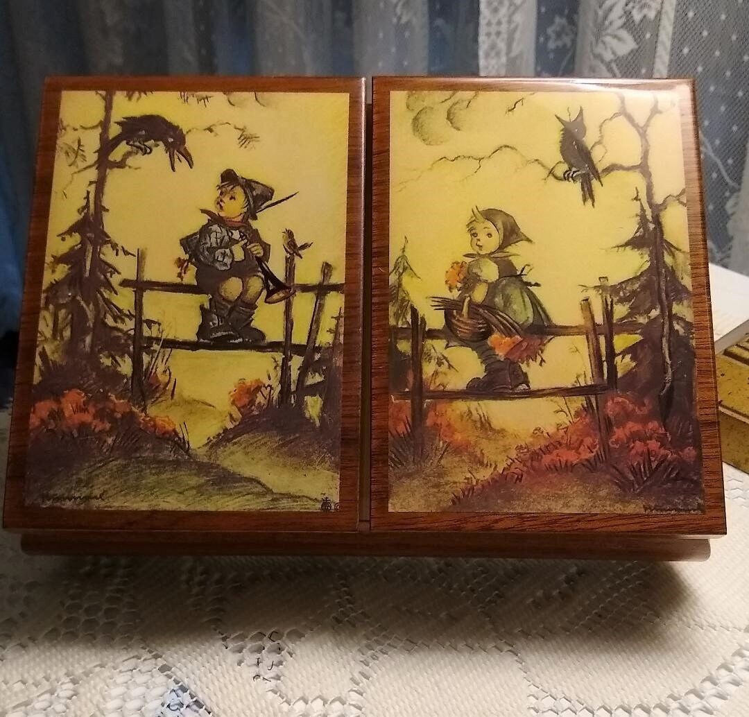 Vintage M.I. Hummel Musical Jewelry Box Etsy