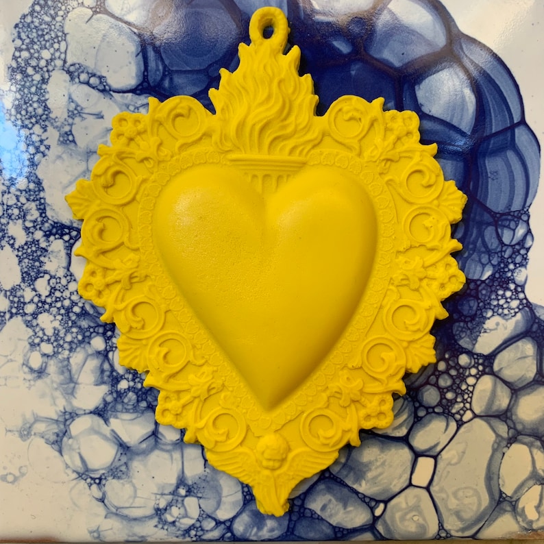 ex voto heart Yellow