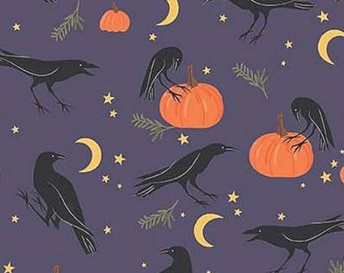 HAL - Crows and Pumpkins Scrub Cap