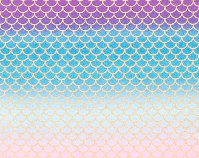 Mermaid Scale Ombré Scrub Cap