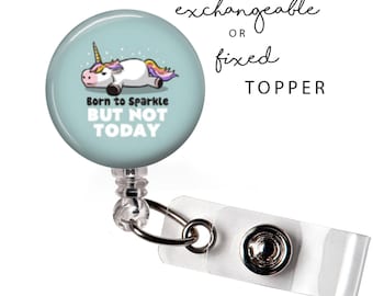 FUN - Born to Sparkle Badge Reel or Exchangeable Button
