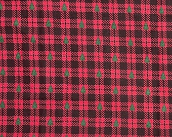 CHR - Christmas Tree Plaid Scrub Cap