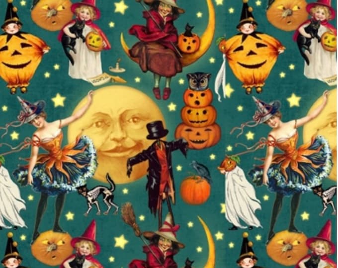 HAL - Vintage Halloween Scrub Cap