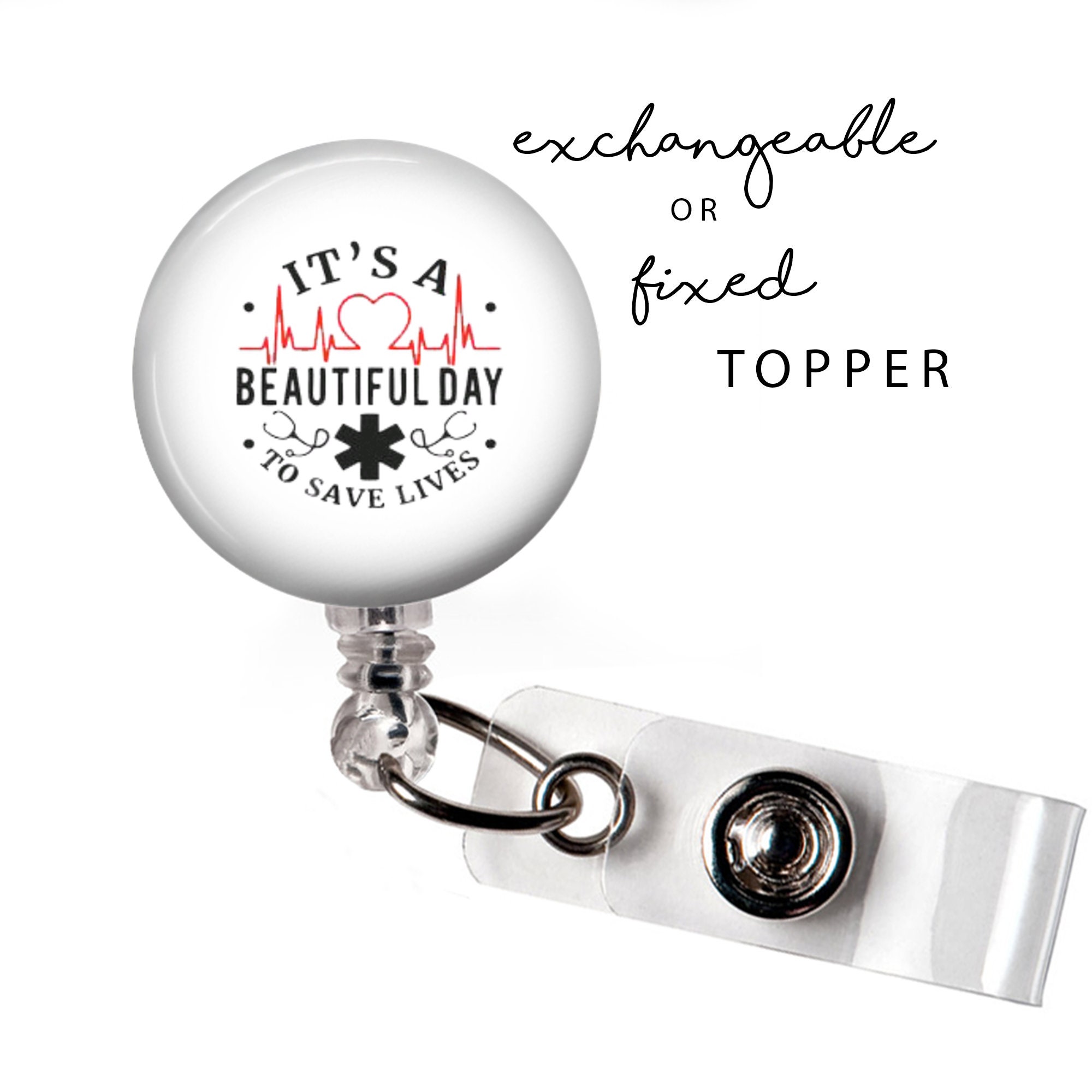 Beautiful Day to Save Lives Keychain -  Singapore